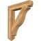 Ekena Millwork Funston Arts & Crafts Rough Sawn Bracket, Western Red Cedar, 6"W x 36"D x 42"H BKT06X36X42FST03RWR - alternate 1